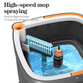 LIKHA 360° Spin Separation Mop Self Wash Spin Mop with Bucket Sewage Separation Mop High Quality Microfiber Cloth Magic Ｍop Set. 