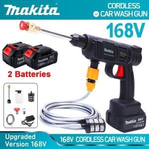Makita Car Pressure Washer Heavy Duty Washer High Pressure 600 Times Supercharging Capacity 999999mah Large Water Volume Long Range High Power