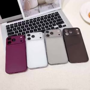 18 ProMax Luxury Translucent Matte Frosted Phone Case for iPhone 18 17 16 Pro Max Plus 18Pro Ultra-Thin Skin Feel TPU Ssoft Cove