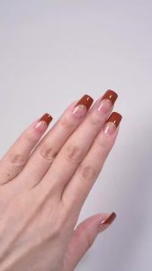Womans DIY Manicure Gel Nail Stickers Non Baking Lamp 30 Finger Adhesive Nail Sticker Full Paste Semi Cured Gel Nail Wraps