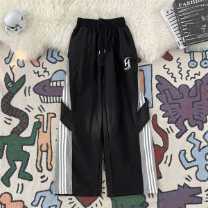 American Casual Paratrooper Pants Mens Trendy Color Block Mountain Climbing Trousers Street Versatile Cuffed Workwear Pants