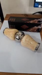 Bandul keramik polos krem 3/4 inch aksesoris stainless steel