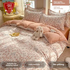 Single Piece Student Dormitory Bedding Cover European Style Breathable Cartoon Design 150x200x230cm Suitable for Children