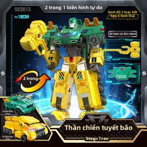 AULDEY | Robot Biến Hình 5-trong-1 Quantum Team