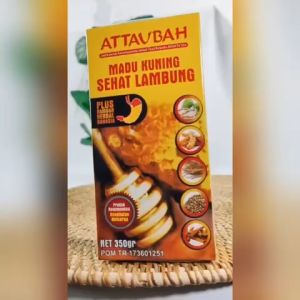 MADU LAMBUNG ATTAUBAH 350GR Sehat Lambung Kuning Lambung Maag ataubah maah Kunyit Kunir Gerd Honey