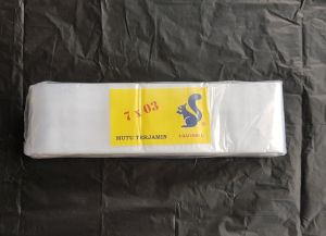 Plastik PP ROLL Lebar 4 5 6 7 cm Tebal 03 Bening Panjang
