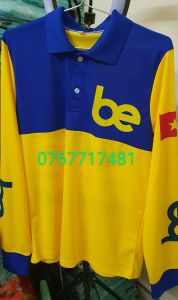 Áo thun polo be vàng tay dài shiper công nghệ