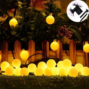 1Pack Solar String Light Garden Solar Globe Fairy Lights 8 Modes Waterproof for Garden Outdoor Wedding Birthday Decor Lights
