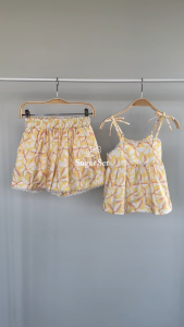 LEWIS EMMA - Sugar Set (6 Bulan-8 Tahun) Setelan Pakaian Anak Perempuan / Baju Set Atasan Bawahan