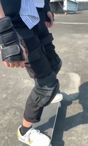 6 Pcs/Set Pelindung Lutut Deker Skateboard Inline Skate Knee Pad Protector Sepatu Roda Universal