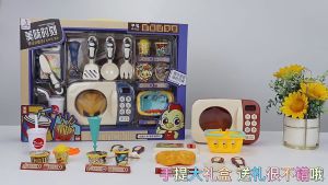 WELOVE Kitchen Simulate Oven Toy 19pcs Set Pretend Play Birthday Gift for Kid Children