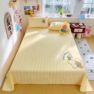 MR.DANYE | Cute Cartoon Cotton Coarse Cloth Bed Sheet Set