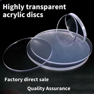 Highly transparent acrylic sheet custom processing acrylic round plastic sheet round laser cutting plexiglass sheet factory direct express delivery