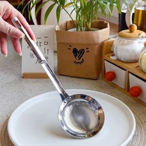 Thìa Lọc Dầu Bằng Thép Không Gỉ 304 Dùng Trong Nhà Bếp Thìa Lọc Bọt Chống Béo Phì Kiểm Soát Đường Huyết Dụng Cụ Nhà Bếp