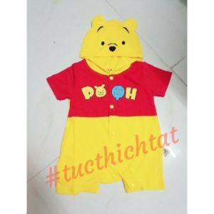 Bộ body đùi áo liền quần cho bé trai bé gái 3-15kg (cotton)