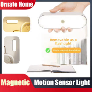 Magnetic Motion Sensor Led Light Rechargeable Bedside Night Light for Dorm Room Student Desk Eye Protection Sleep Lamp 