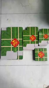 Mô Hình Bánh Chưng Bánh Tét Tự Gấp Bằng Giấy Bìa Cứng Trang Trí Tết Năm Mới Xinh Xắn