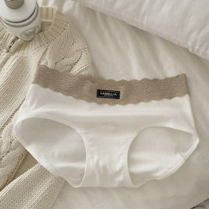 Antibacterial Breathable Extended Cotton Crotch Womens Mid-waist Shorts
