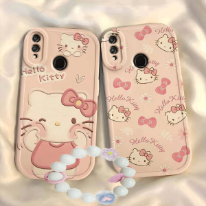 Honor 8xmax Phone Case 8x Hello Kitty Are-al10 Silicone New Arrival Transparent Cartoon Cute All Wrapped Cover Hello Kitty Protective Case Soft JSN-AL00