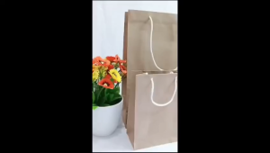 Paper Bag Rustic Bahan Kraft Polos Coklat Eco Friendly Untuk Kemasan Souvenir dll