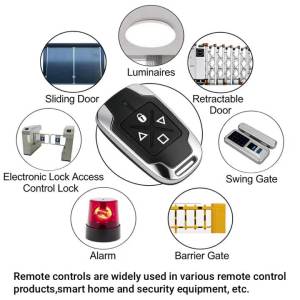 kebidumei | KEBIDUMEI 433 MHz RF Điều Khiển Từ Xa Dụng Cụ Mở Cửa Nhà Để Xe Bộ Phát 4 Phím Đa Năng Bộ Sao Chép Mã Cho Cửa Điện