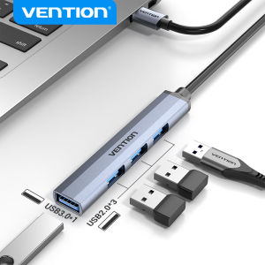 Vention 4 Trong 1 USB 3.0 HUB Bộ Chia USB 4 Port USB 2.0 A cho PC Laptop Mouse Keyboard Computer Card Reader Ultra Slim Mini USB Extension HUB