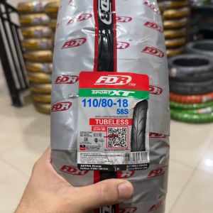 FDR Ban Motor Sport XT 110/80-18 Tubeless TL Motor Bebek FREE PENTIL