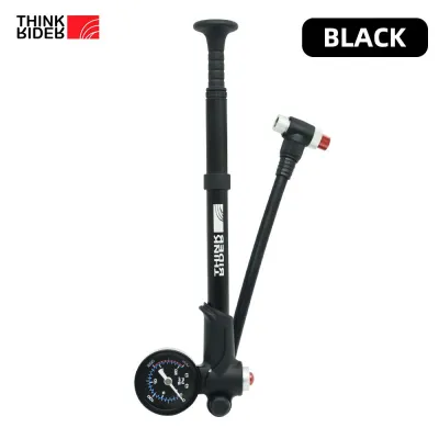 ThinkRider Portable High-pressure 300psi Bike Air Pump with Gauge for Fork & Rear Suspension Shock Absorber Mountain