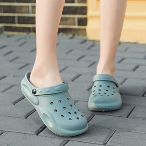 ฤดูร้อนชายหาดวันหยุดรองเท้าแตะผู้หญิงสบาย EVA แบบสวมรองเท้าแตะ กันลื่น ฝาครอบรองเท้ากลางแจ้ง