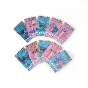 Miniso | 10 Chiếc Dễ Thương Stitch Coil Notebook Trẻ Em Hàng Tuần Chương Trình Nghị Sự Notepad Nhật Ký Đồ Dùng Học Tập Cho Bé Trai & Bé Gái Quà Tặng Học Sinh