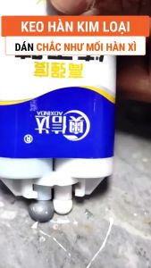 Keo hàn sắt thép kim loại tuýp 50ml - Hàn mái tôn bô xe máy két nước... siêu cứng chống bong chịu nhiệt 200 độ C