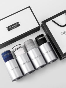 Mens Cotton Antibacterial Breathable Boxer Shorts Gift Box Set Youth mid Waist Sport Style Home Comfort Underwear CK8899