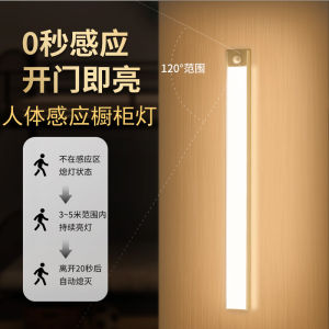 Induction Night Light Wireless Charging Kitchen Cabinet LED Light Self Adhesive Three Color for Bedroom Wardrobe under Cabinet