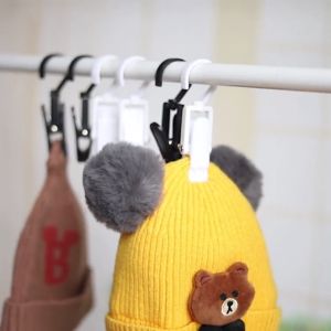 Malaysia Seller - Hanging Clips Hook Cap Clip Laundry Hooks Plastic Super Strong Clothes Pins Laundry Hat Clip Hat Storage Cloth Clips  吊夹挂钩帽