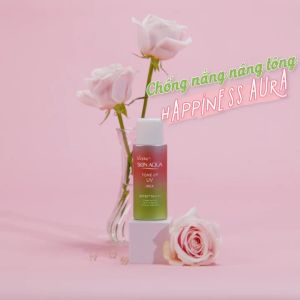 Sữa chống nắng nâng tông cho da tái Sunplay Tone Up UV Happiness Aura SPF50 50g