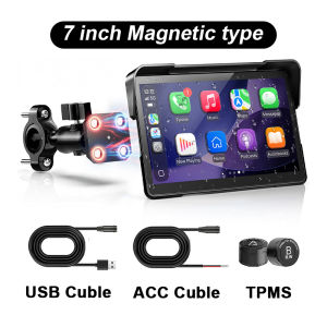 LBW 6-7inch Motorcycle CarPlay GPS Navigation Smart Display With TPMS Compatible With All Motorcycle Models