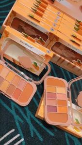 Kiss Beauty Peach Eyeshadow + Blusher Pigmented Premium / Blush On / Eyeshadow Mix Blusher / Eyeshadow Murah bagus jihan.shop08