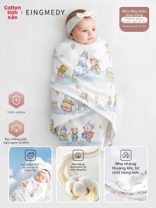 EINGMEDYFRESH | Khăn Bọc Em Bé Bằng Cotton Sạch 100%