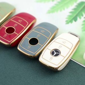 Bao Da Ốp Bảo vệ Vỏ Bọc Chìa Khóa Chống Trầy Xước Cho Xe Mercedes C E S GLC GLE GLS MAYBACH Từ Năm 2019