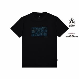 Aerostreet T Shirt Difficulty Hitam Kaos T-Shirt Tshirt AABAA