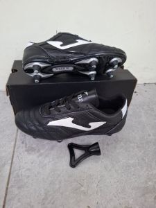 sepatu bola kulit sapi pul 6 besi sol SDH djahit muter size 37 sampai 42