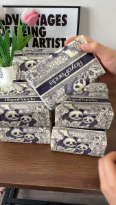 【8 Pack】RoyoPanda Tissue Facial Tissue Paper Towel 4-Ply Thick & Soft Deluxe Desktop Napkins For Home Office Tissue 138*180MM 2368 Sheets