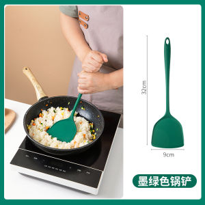 Silicone Long Handle Cooking Utensils Set Non-Stick Pot Spatula Food Grade Heat Resistant Wok Spatula Home Use Soup Strainer