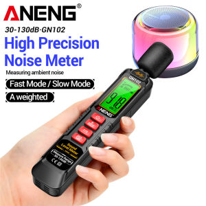 ANENG | ANENG GN102 Handheld Digital Noise Meter Sound Level Meter High Precision Decibel Monitor 30-130dB Audio Measuring Instrument