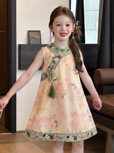 ZHILIAOCHENGZHANGJI | Childrens Lightweight Traditional Chinese Style Qipao Dress