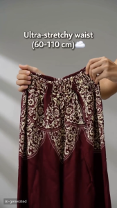 Palazo Bercorak Batik (Free Size) / Palazzo Women Casual Pants / Seluar Palazo Batik