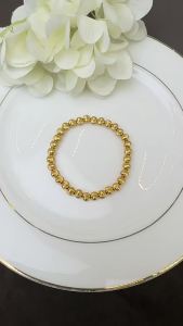 สร้อยข้อมือทองสไตล์จีนใหม่ สร้อยข้อมือลูกปัดตาแมวสำหรับผู้หญิง เครื่องประดับสีที่เรียบง่าย หลากหลาย ทนทาน