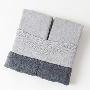 Ultra-Thick Winter Grey Fleece-Lined Pantyhose Womens Footed Tights Warm Cotton Leggings Single-Panel Crotch Design