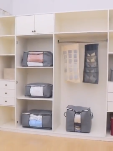 Waterproof Non Woven Foldable Storage Box Clothes Closet Organizer Quilt Duvet Blanket Winter Cloth