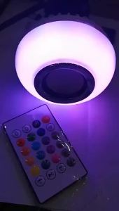 Baru Bluetooth LED Light Bulb Speaker Multifunction Portable Smart RGB Lamp dengan kawalan jauh fungsi bunyi muzik main Audio Wireless Speaker Zweicx